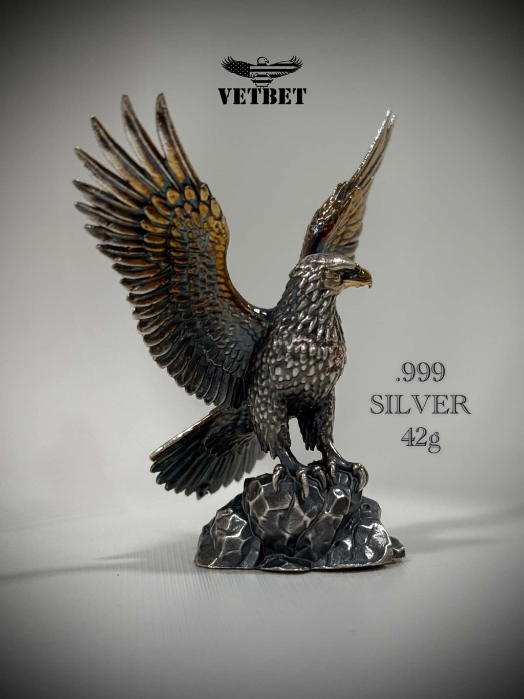 Majestic Soaring Bald Eagle - .999 SILVER