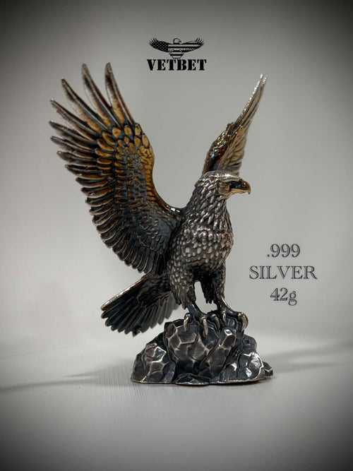 Majestic Soaring Bald Eagle - .999 SILVER