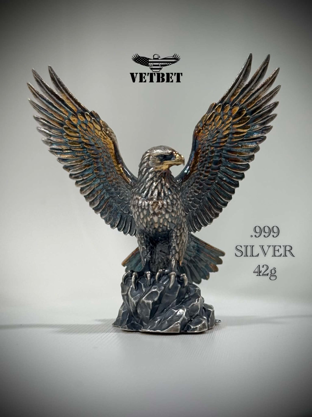 Majestic Soaring Bald Eagle - .999 SILVER