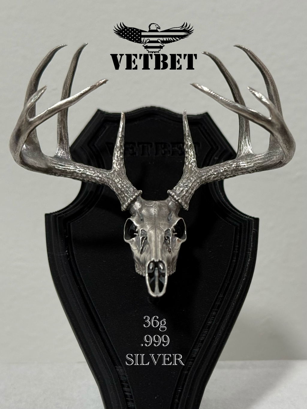 .999 Silver - Wide Racked Trophy Whitetail Deadhead