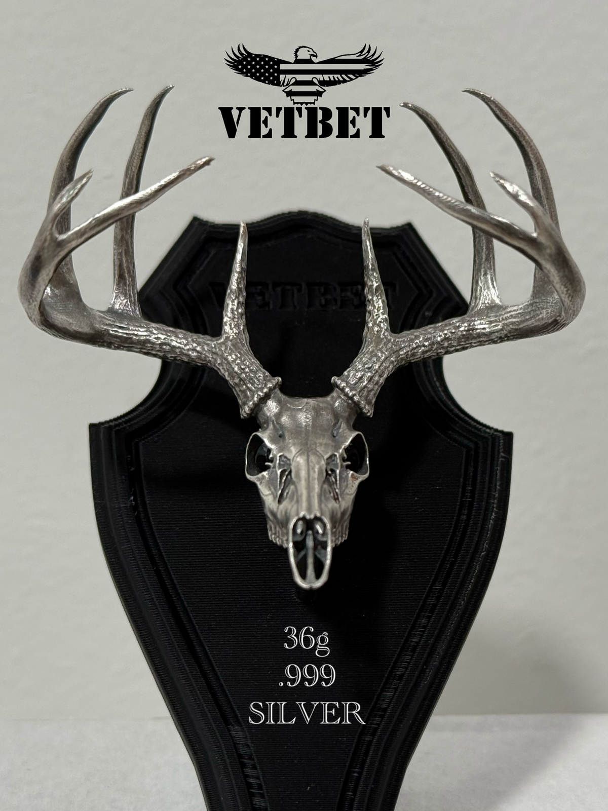 .999 Silver - Wide Racked Trophy Whitetail Deadhead