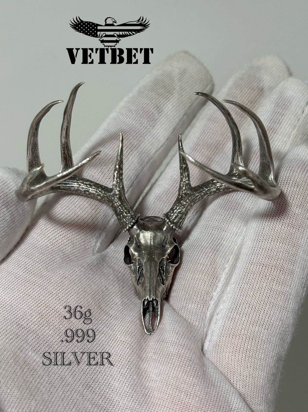 .999 Silver - Wide Racked Trophy Whitetail Deadhead